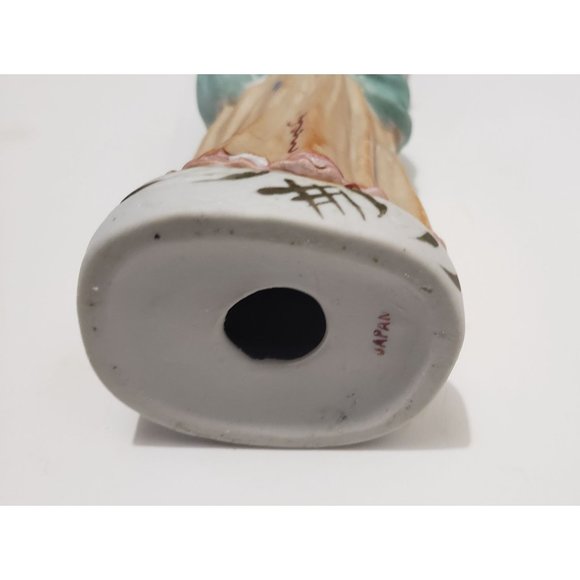 Victorian Porcelain Figurine Lady 10" Occupied Japan 1940's - Picture 3 of 3